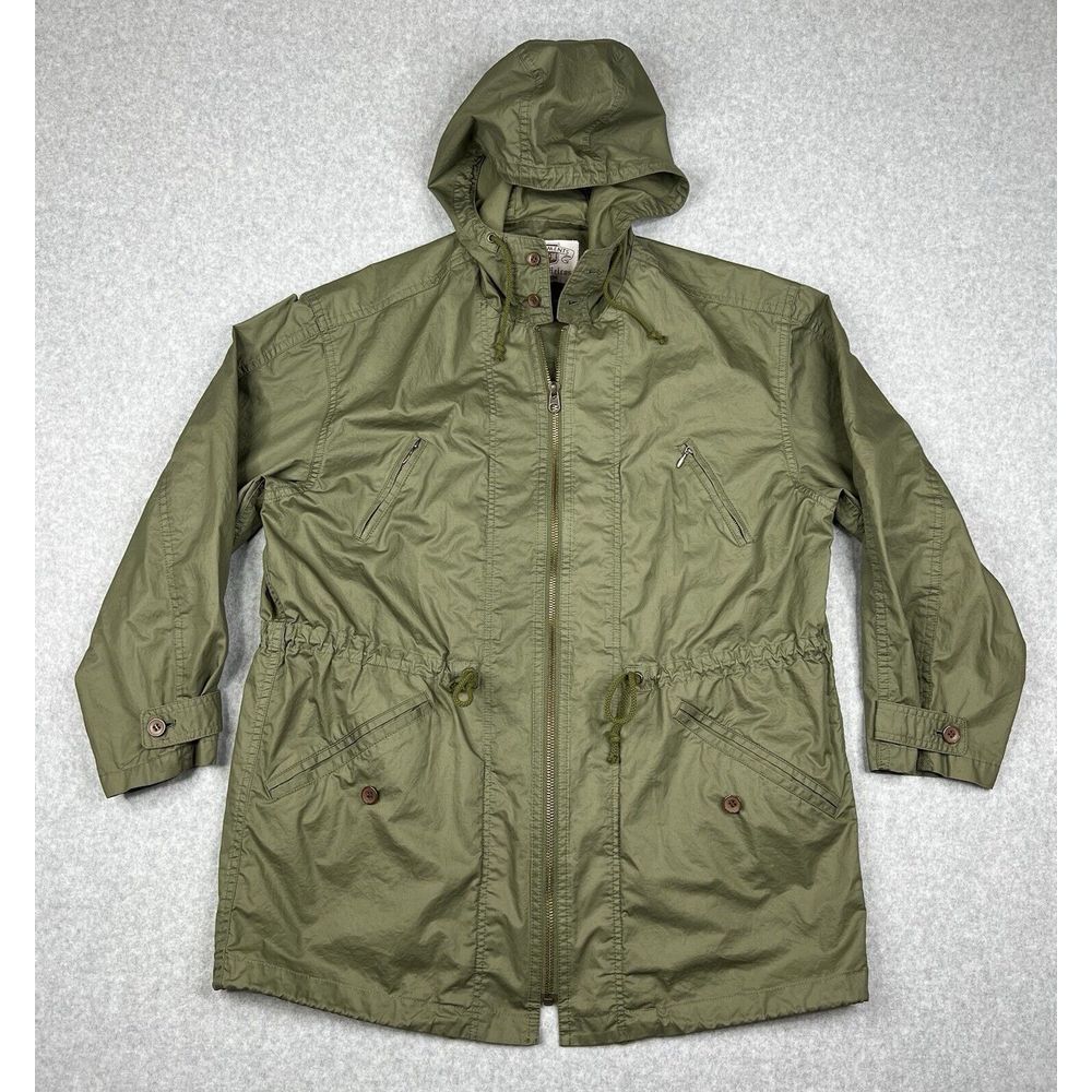 Vetements Jacket Mens Medium Green Melrose Full Zip‎ Parka Hooded Made In Japan